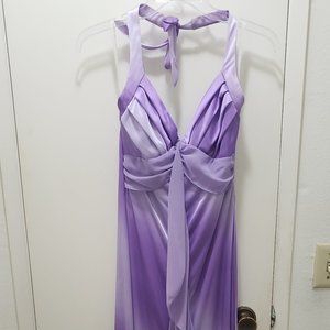 Purple lavender halter dress